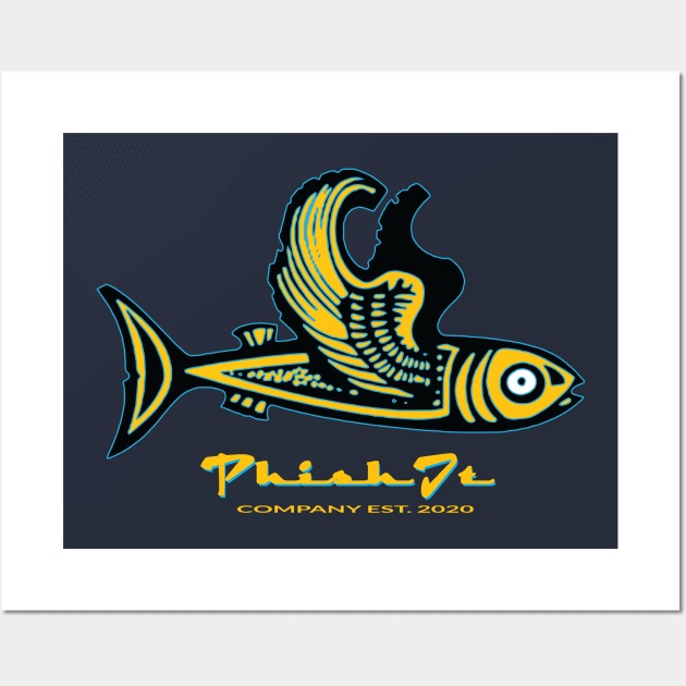 Phish It Flying Fish Wall Art by Fuckinuts